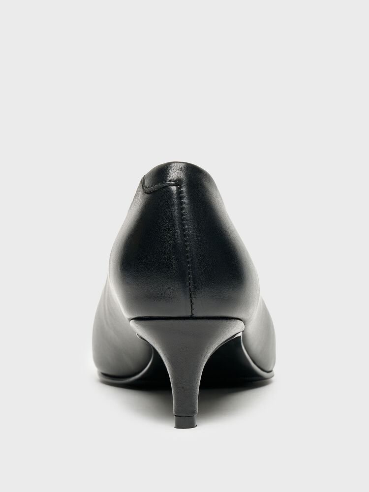 25153 KADIN STİLETTO AYAKKABI SİYAH - 4