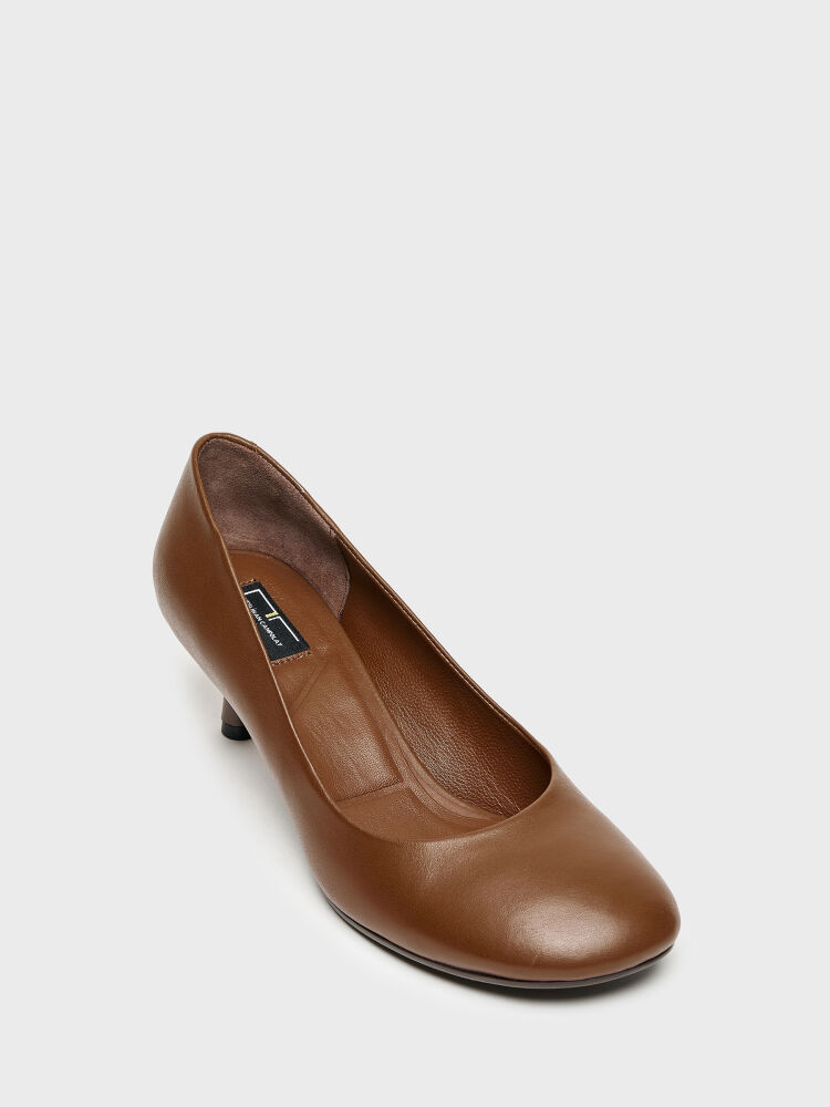 25154 KADIN STİLETTO AYAKKABI KAHVE - 2