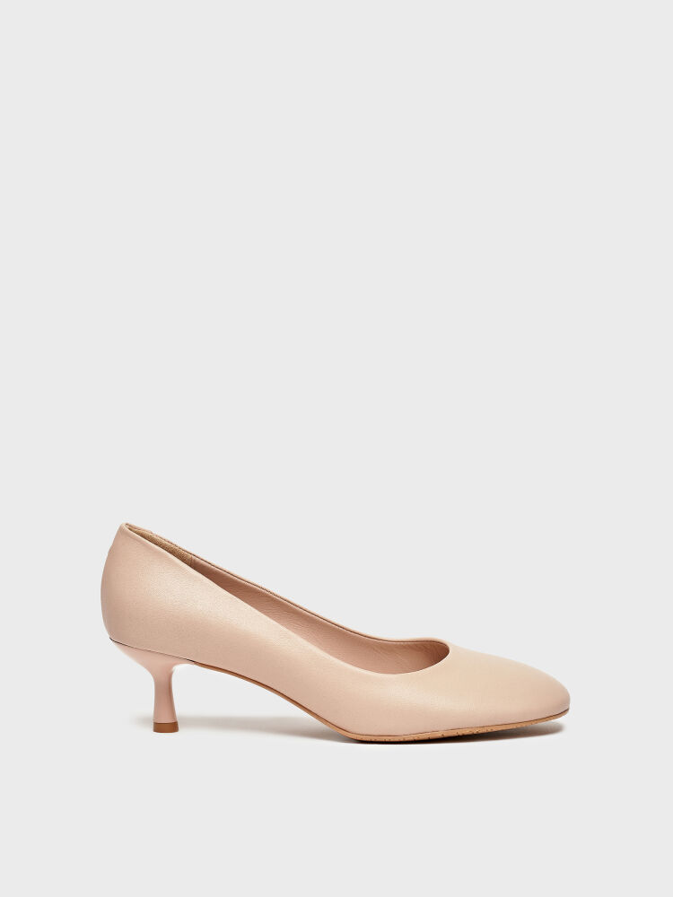 25154 KADIN STİLETTO AYAKKABI PUDRA - 1