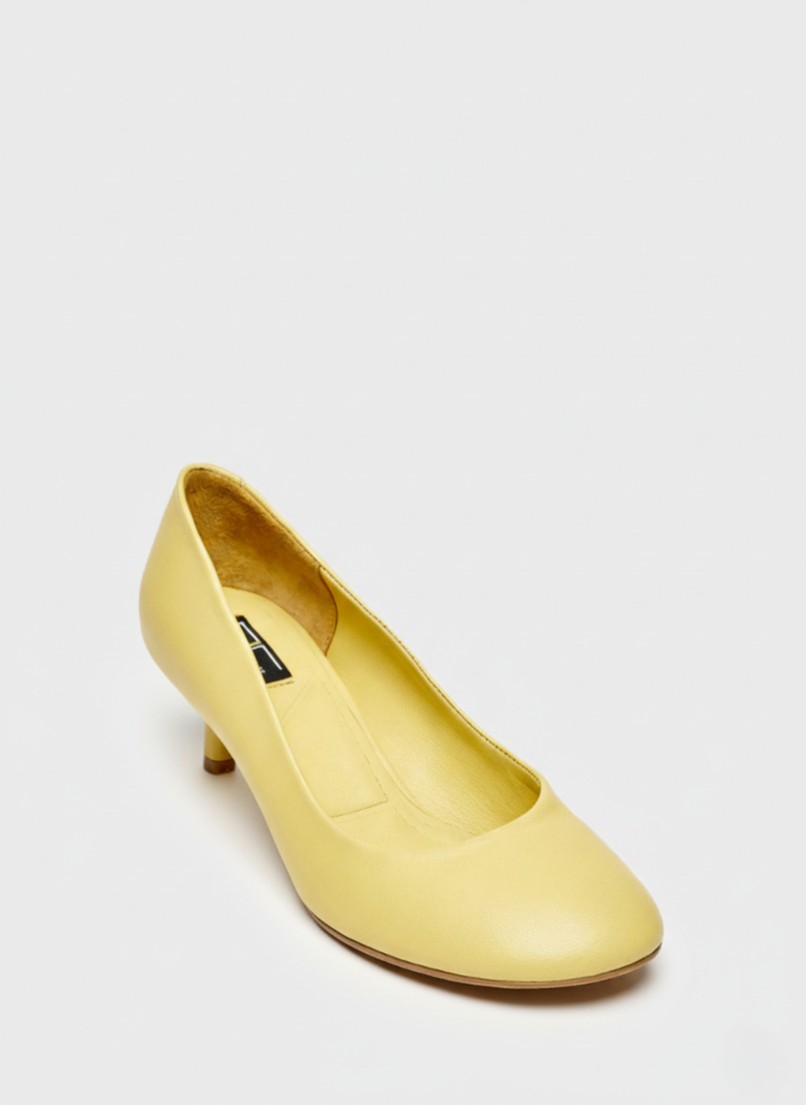25154 KADIN STİLETTO AYAKKABI SARI - 2