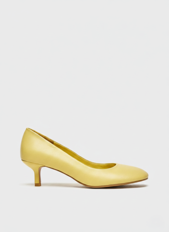 25154 KADIN STİLETTO AYAKKABI SARI 