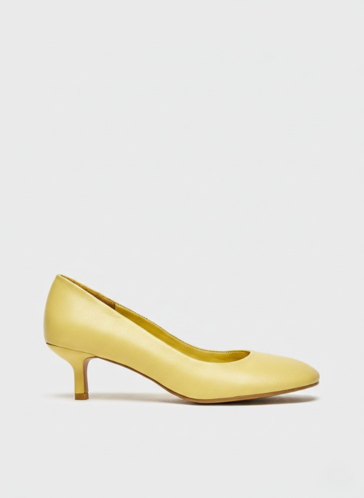 25154 KADIN STİLETTO AYAKKABI SARI - 1
