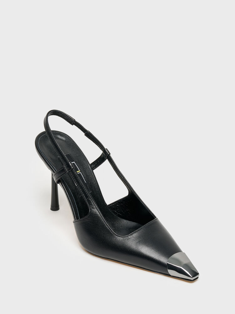 25167 KADIN AYAKKABI SİYAH DERİ - 2