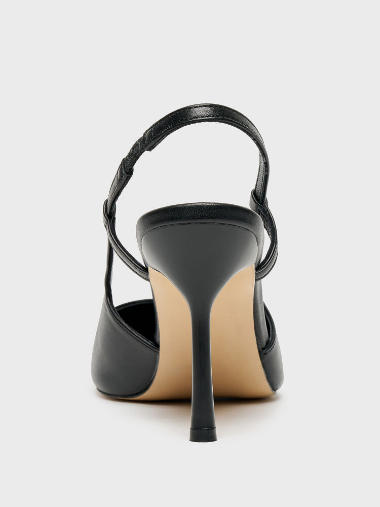 25167 KADIN AYAKKABI SİYAH DERİ - 4