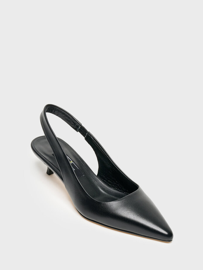 25168 KADIN AYAKKABI SİYAH DERİ - (1)