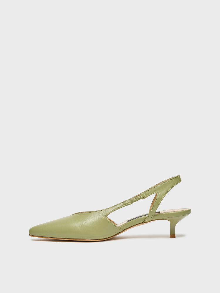 25169 KADIN STİLETTO AYAKKABI YEŞİL - 3