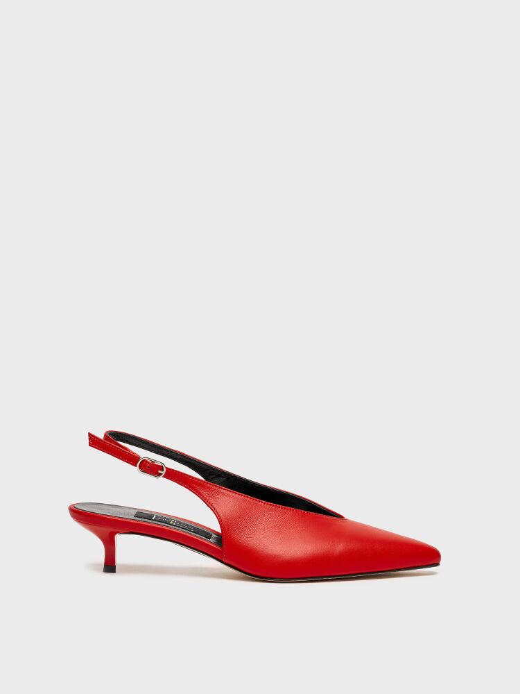 25174 KADIN STİLETTO AYAKKABI KIRMIZI - 1