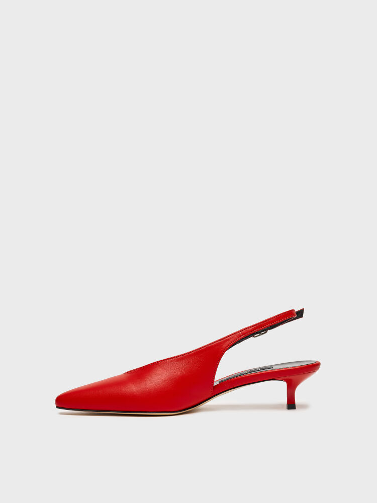 25174 KADIN STİLETTO AYAKKABI KIRMIZI - 3