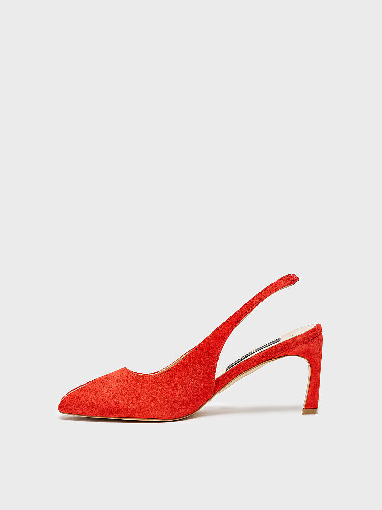 25175 KADIN AYAKKABI KIRMIZI SÜET - 2