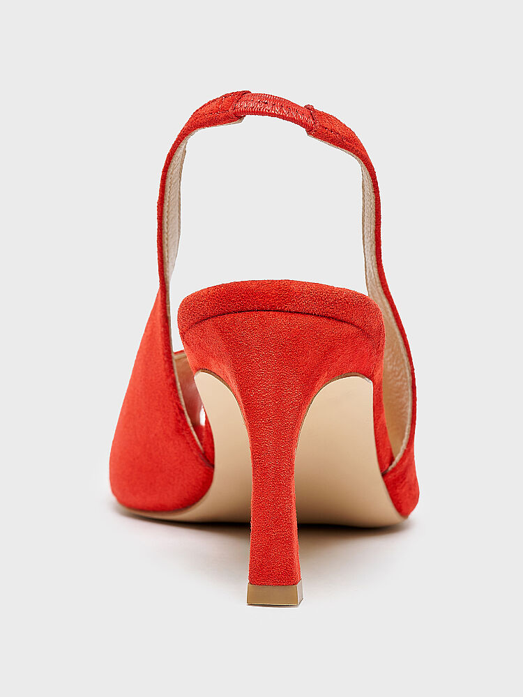 25175 KADIN AYAKKABI KIRMIZI SÜET - 3