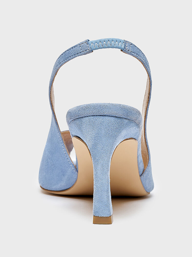 25175 KADIN AYAKKABI MAVİ SÜET - 3