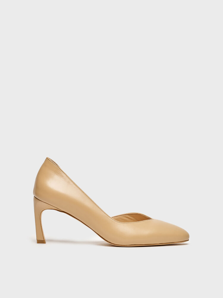 25177 KADIN STİLETTO AYAKKABI TEN DERİ - 1