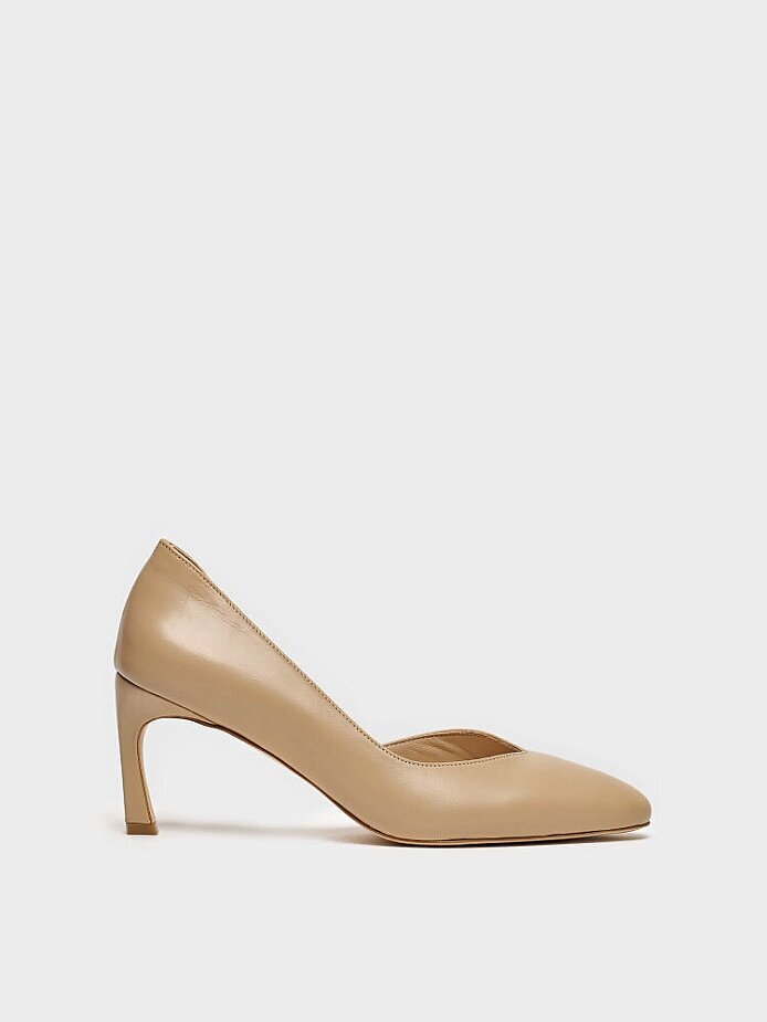 25177 KADIN STİLETTO AYAKKABI TEN DERİ - 