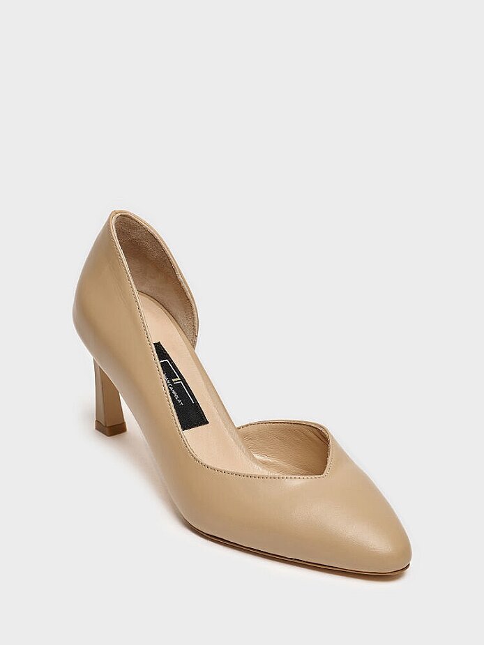 25177 KADIN STİLETTO AYAKKABI TEN DERİ - (1)