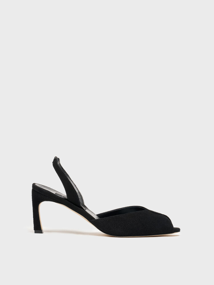 25179 KADIN AYAKKABI SİYAH SÜET - 1