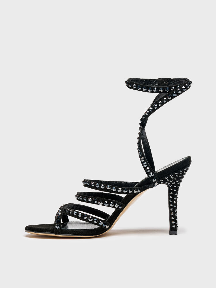 30110 KADIN AYAKKABI SİYAH SÜET - 3