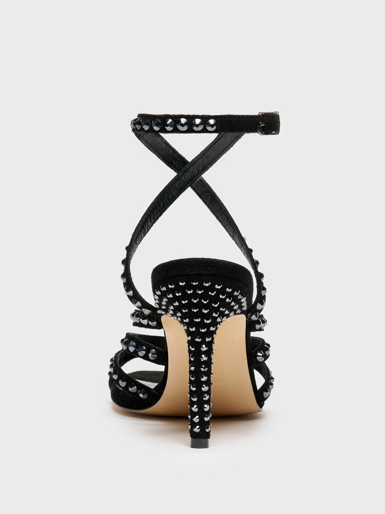 30110 KADIN AYAKKABI SİYAH SÜET - 4