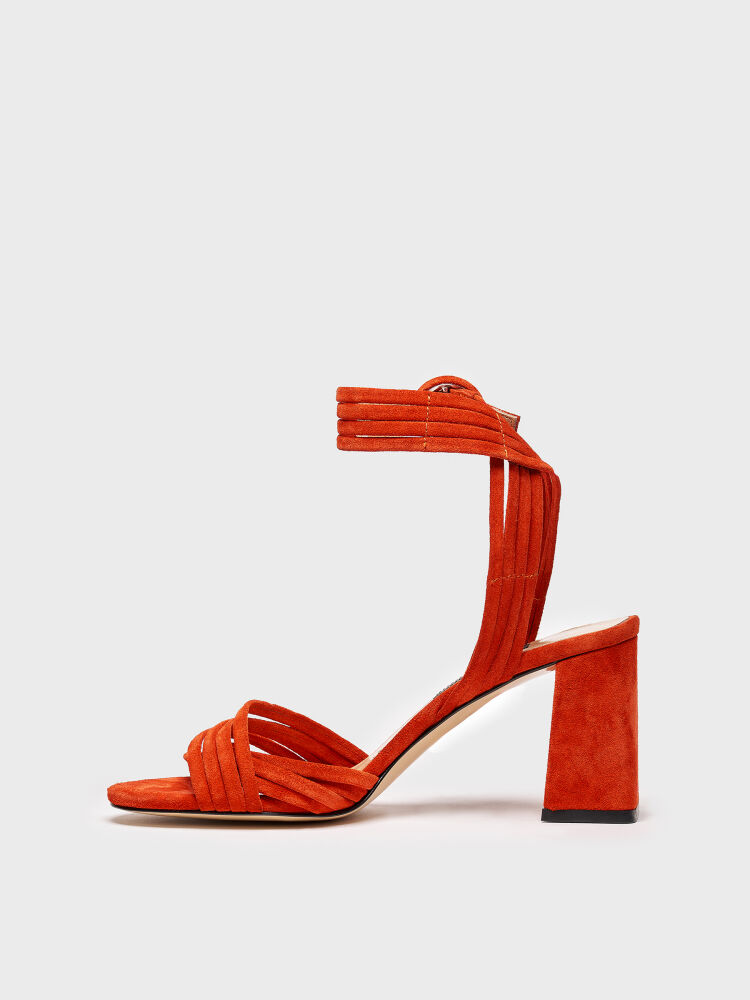 30111 KADIN AYAKKABI ORANJ SÜET - 3