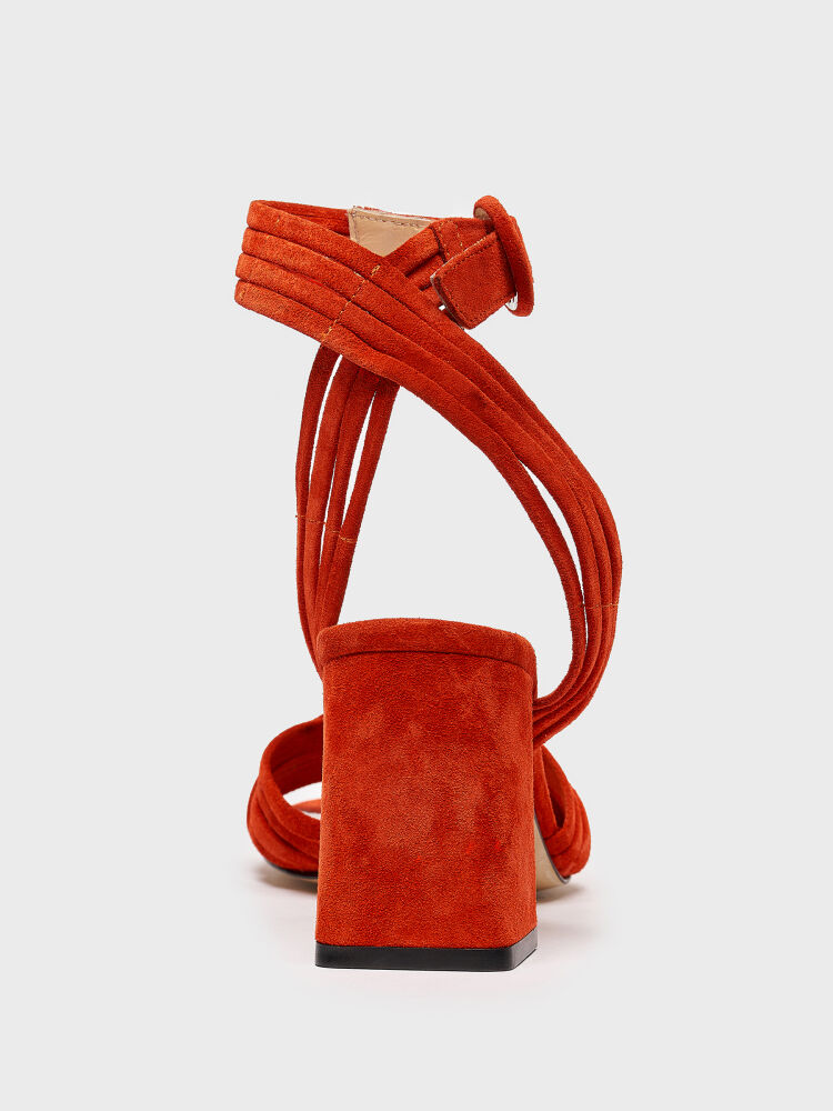 30111 KADIN AYAKKABI ORANJ SÜET - 4