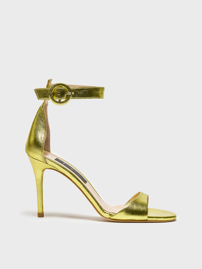 30113 KADIN TOPUKLU AYAKKABI SARI - 