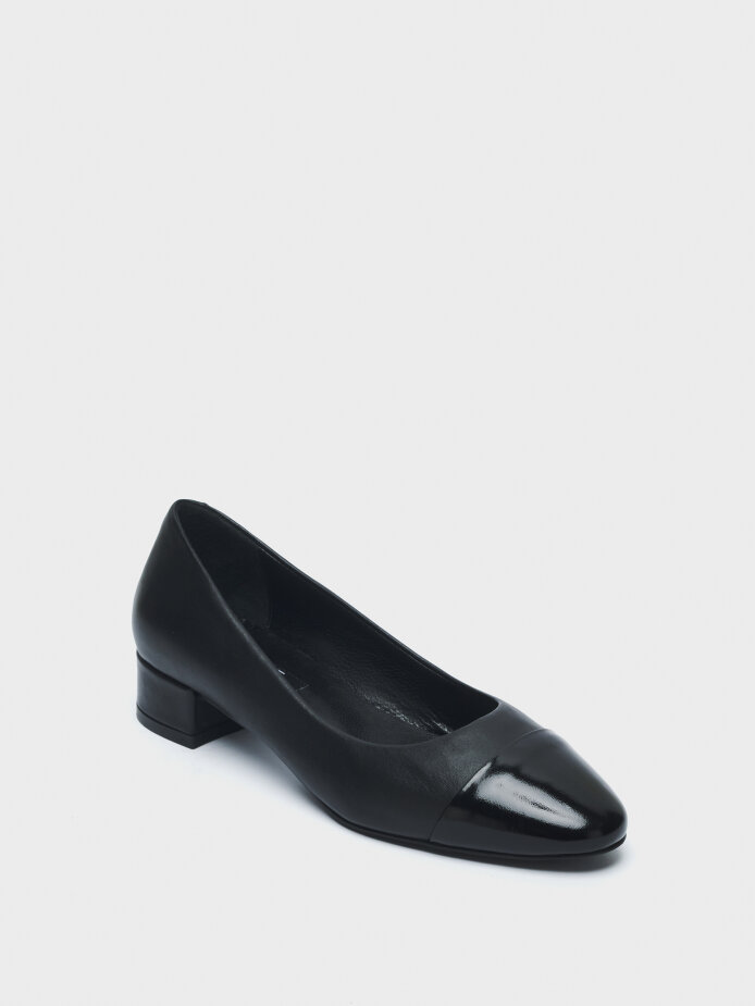 30115 KADIN TOPUKLU AYAKKABI SİYAH RGN/SİYAH - (1)