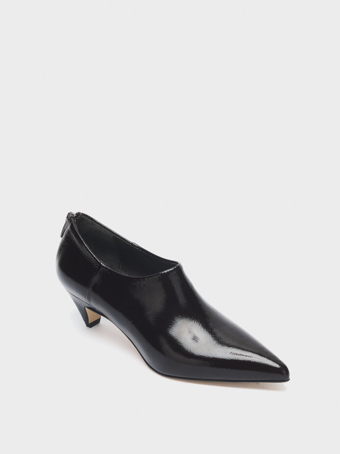 30118 KADIN AYAKKABI TOPUKLU KAHVE - (1)