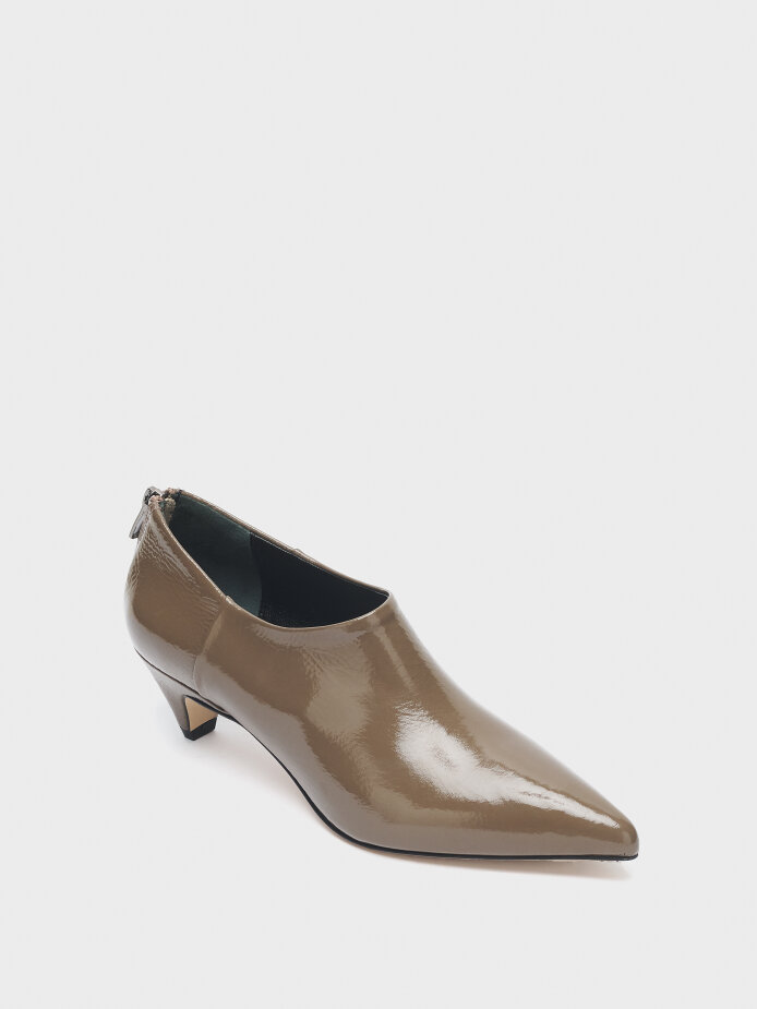 30118 KADIN AYAKKABI TOPUKLU VİZON - (1)