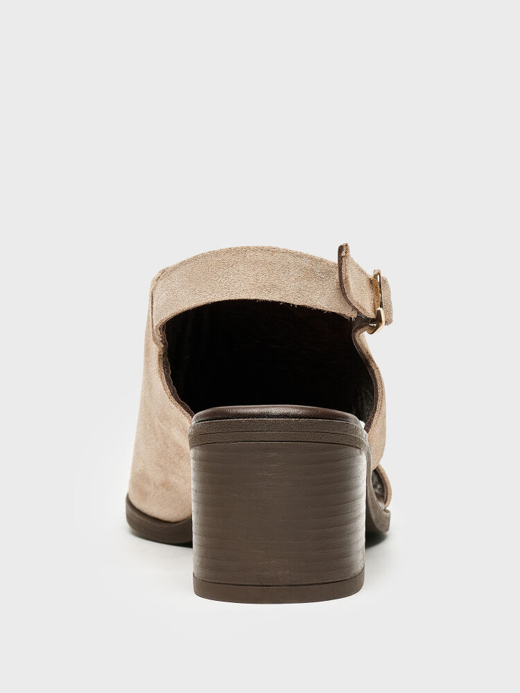 30122 KADIN TOPUKLU AYAKKABI BEJ SÜET - 4