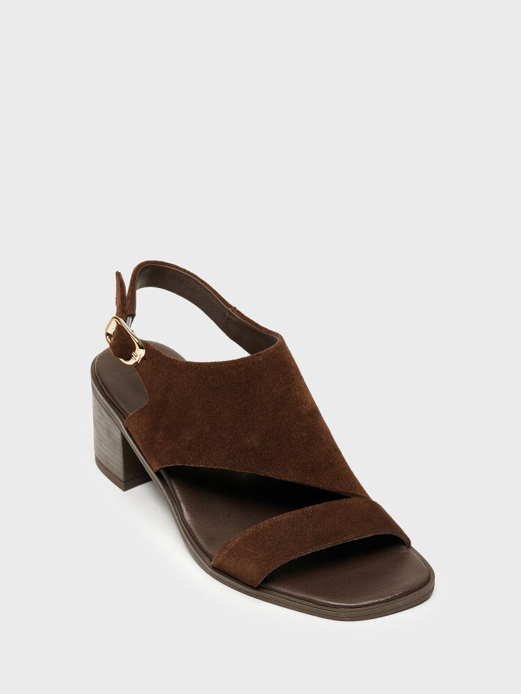 30122 KADIN TOPUKLU AYAKKABI KAHVE SÜET - 2