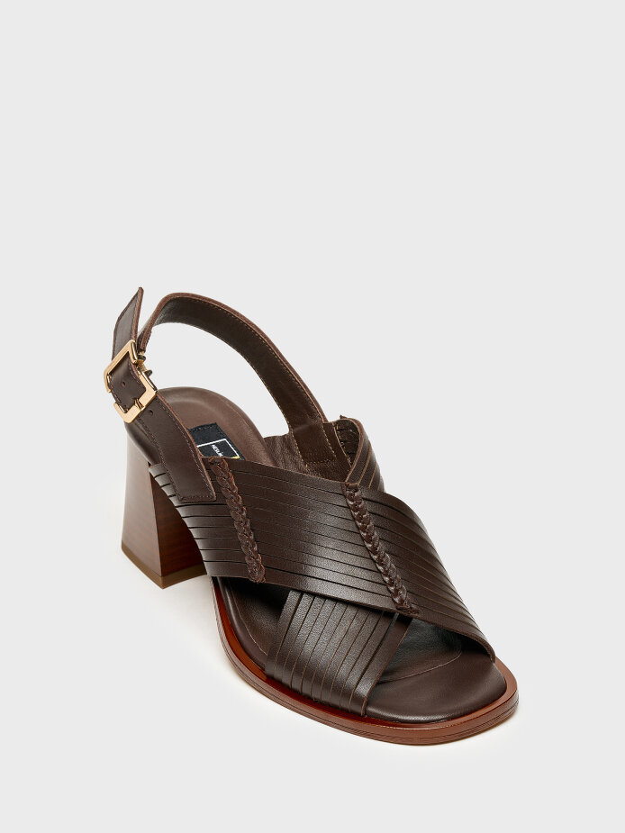 30124 KADIN TOPUKLU AYAKKABI KAHVE - (1)