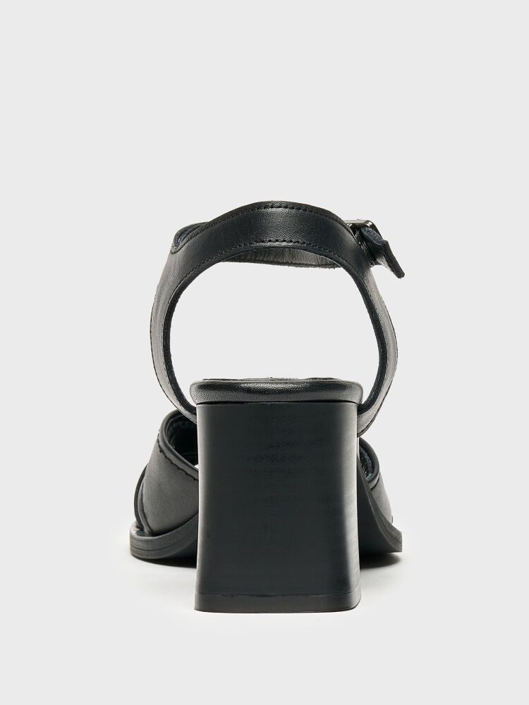 30125 KADIN TOPUKLU AYAKKABI SİYAH - 4