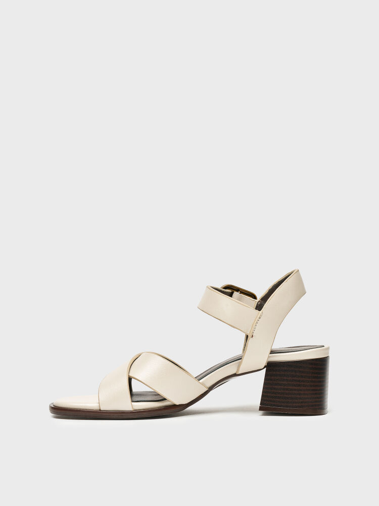 30127 KADIN TOPUKLU AYAKKABI KREM - 3