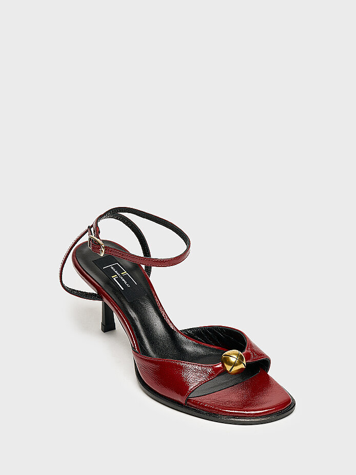 30128 KADIN TOPUKLU AYAKKABI BORDO RUGAN - (1)