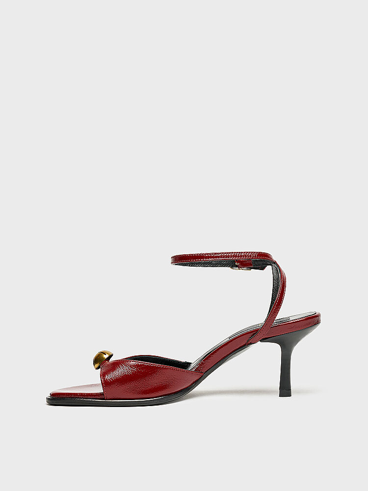 30128 KADIN TOPUKLU AYAKKABI BORDO RUGAN - 3