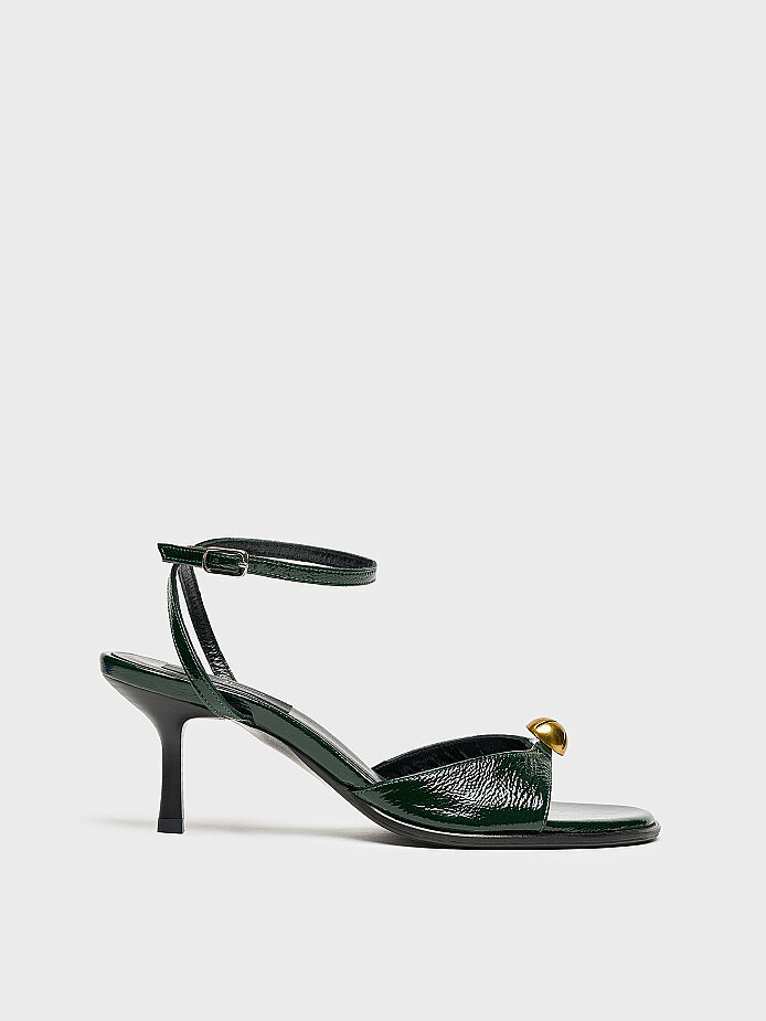 30128 KADIN TOPUKLU AYAKKABI YEŞİL RUGAN - 