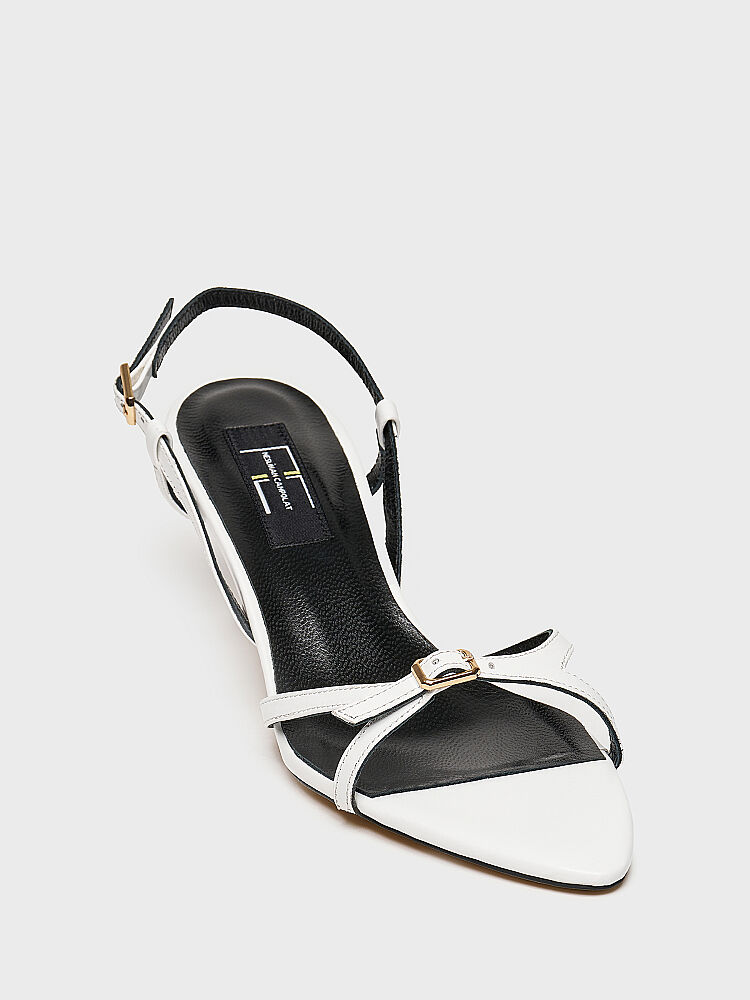 30130 KADIN TOPUKLU AYAKKABI BEYAZ - 2