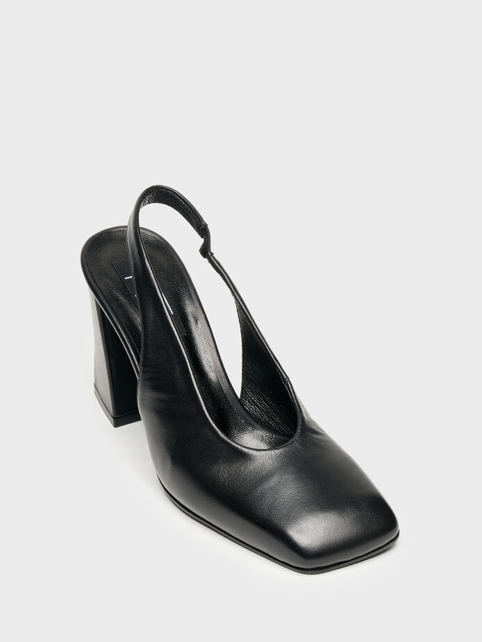 30131 KADIN TOPUKLU AYAKKABI SİYAH - (1)