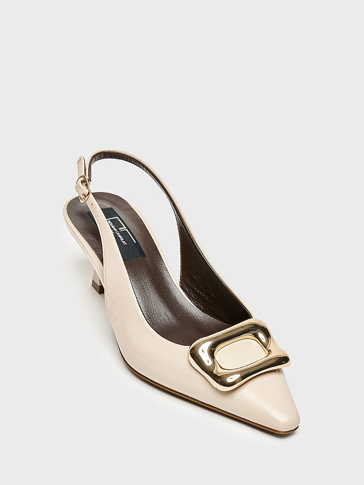 30132 KADIN TOPUKLU AYAKKABI BEJ RUGAN - 2