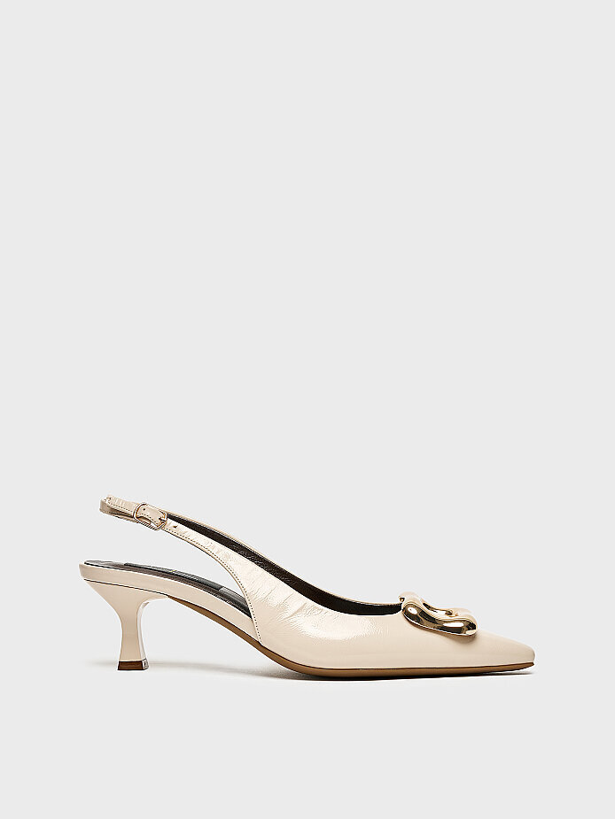 30132 KADIN TOPUKLU AYAKKABI BEJ RUGAN 