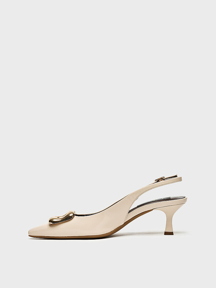 30132 KADIN TOPUKLU AYAKKABI BEJ RUGAN - 3