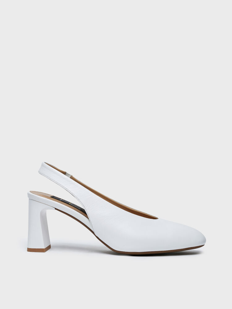 30133 KADIN TOPUKLU AYAKKABI BEYAZ - 1