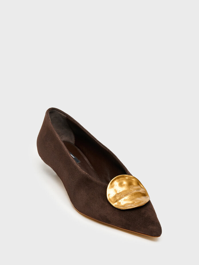 30135 KADIN TOPUKLU AYAKKABI KAHVE SÜET - (1)