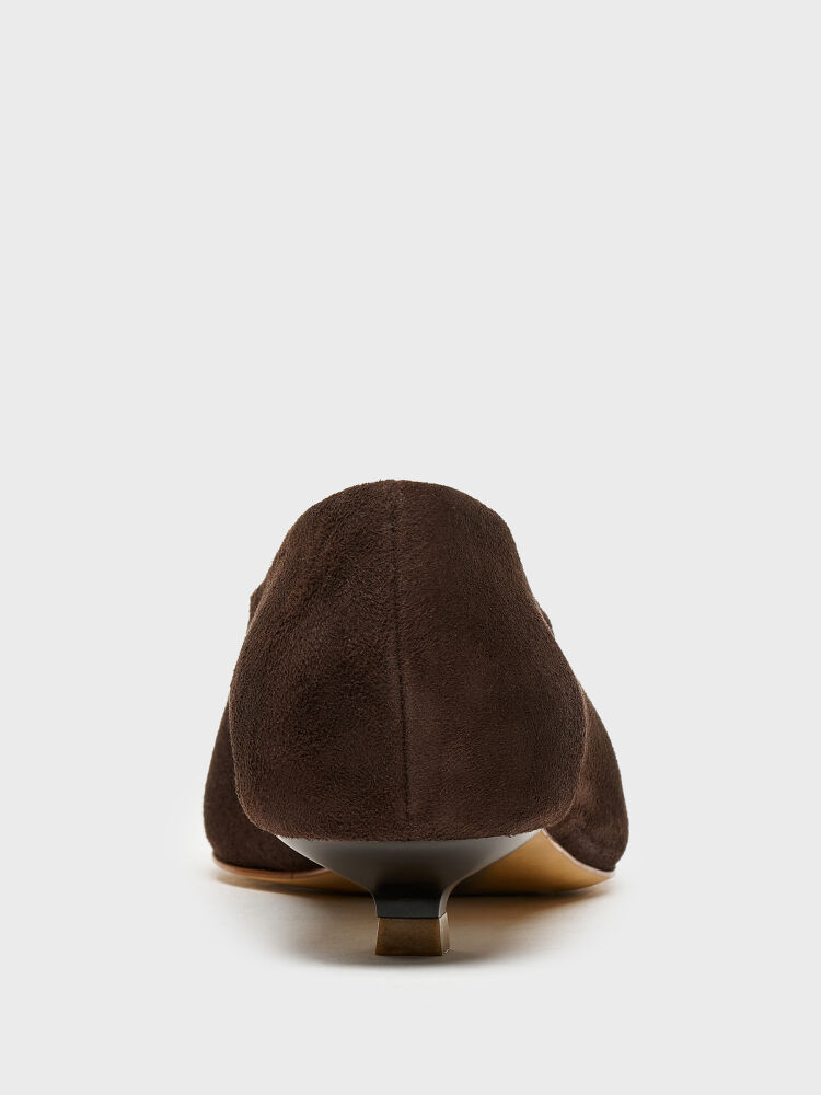 30135 KADIN TOPUKLU AYAKKABI KAHVE SÜET - 4