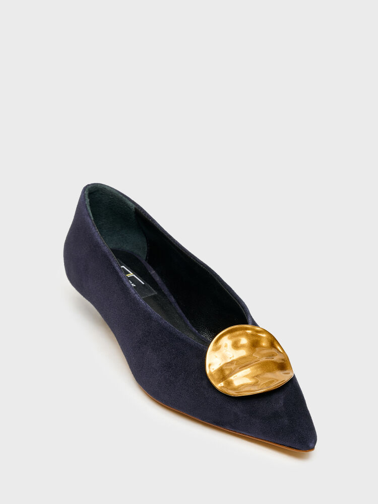 30135 KADIN TOPUKLU AYAKKABI LACİVERT SÜET - 2