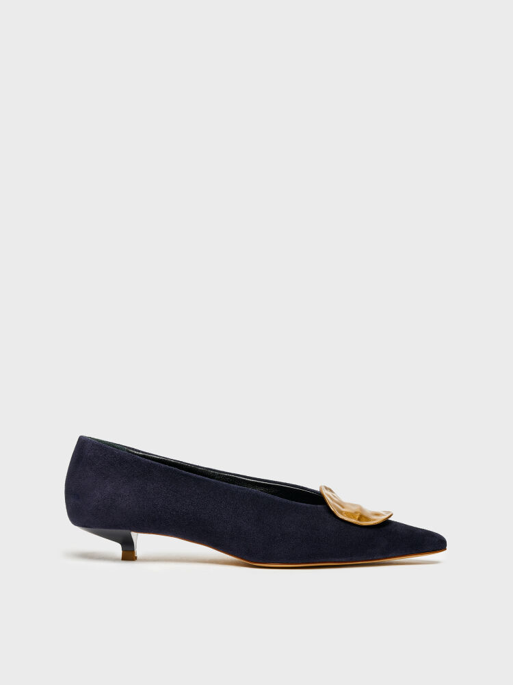 30135 KADIN TOPUKLU AYAKKABI LACİVERT SÜET - 1