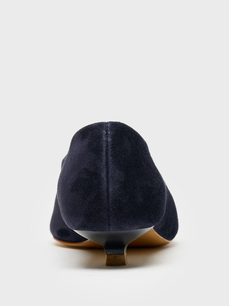 30135 KADIN TOPUKLU AYAKKABI LACİVERT SÜET - 4