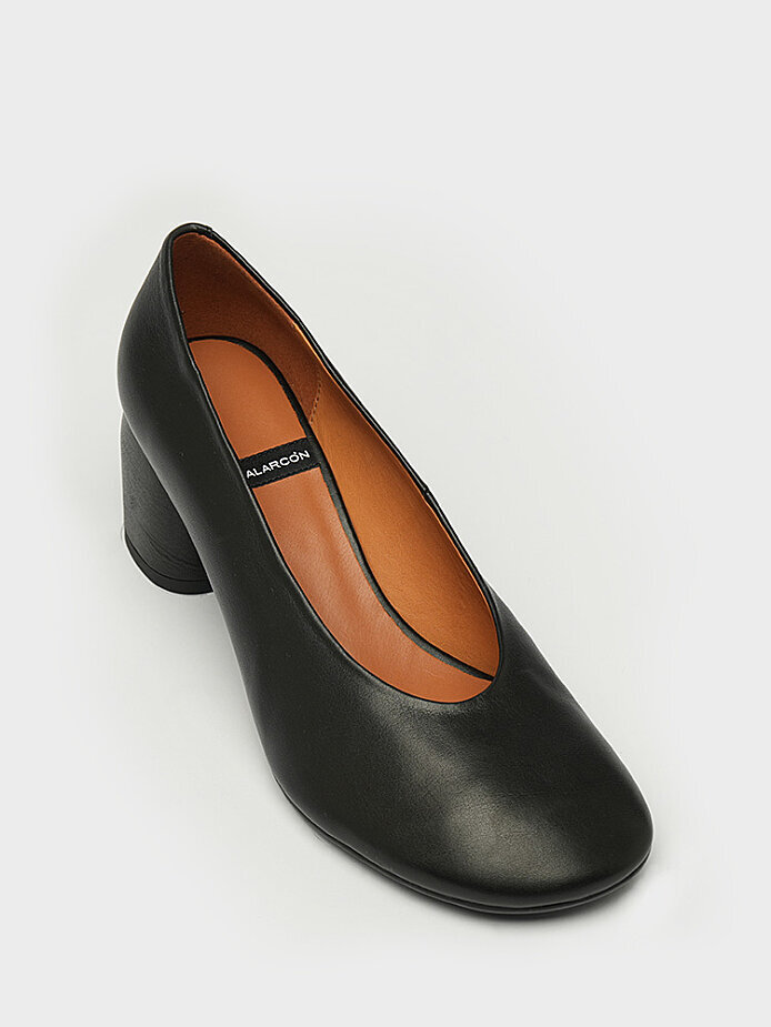 30137 KADIN TOPUKLU AYAKKABI SİYAH - (1)