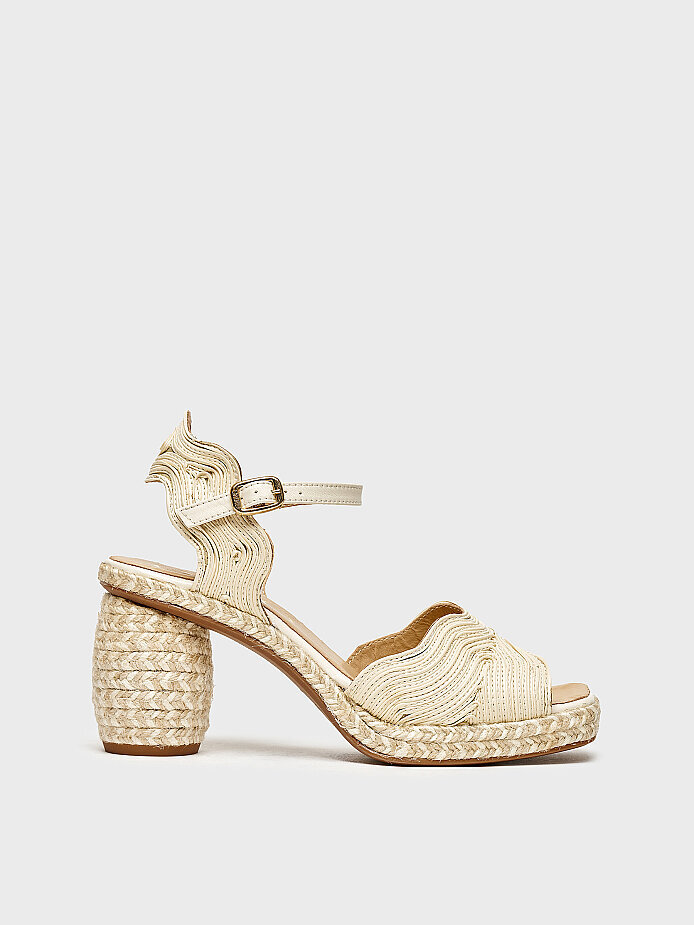 30138 KADIN TOPUKLU AYAKKABI BEJ DERİ 