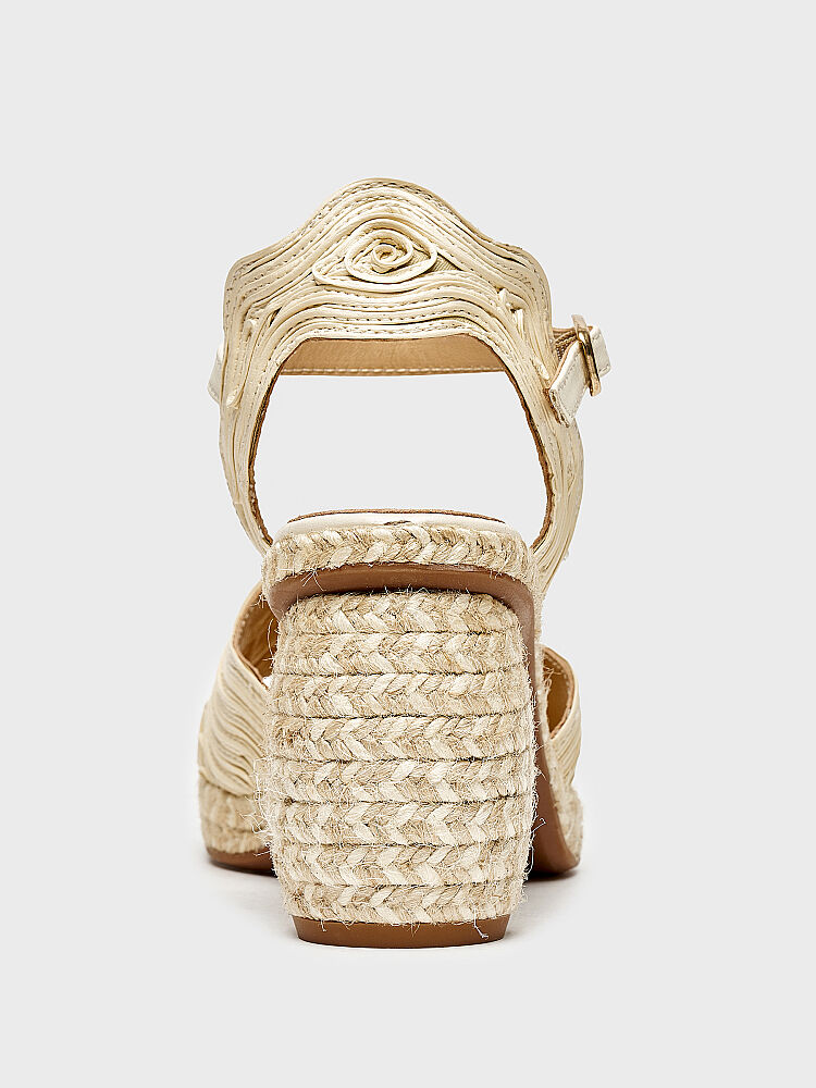 30138 KADIN TOPUKLU AYAKKABI BEJ DERİ - 4