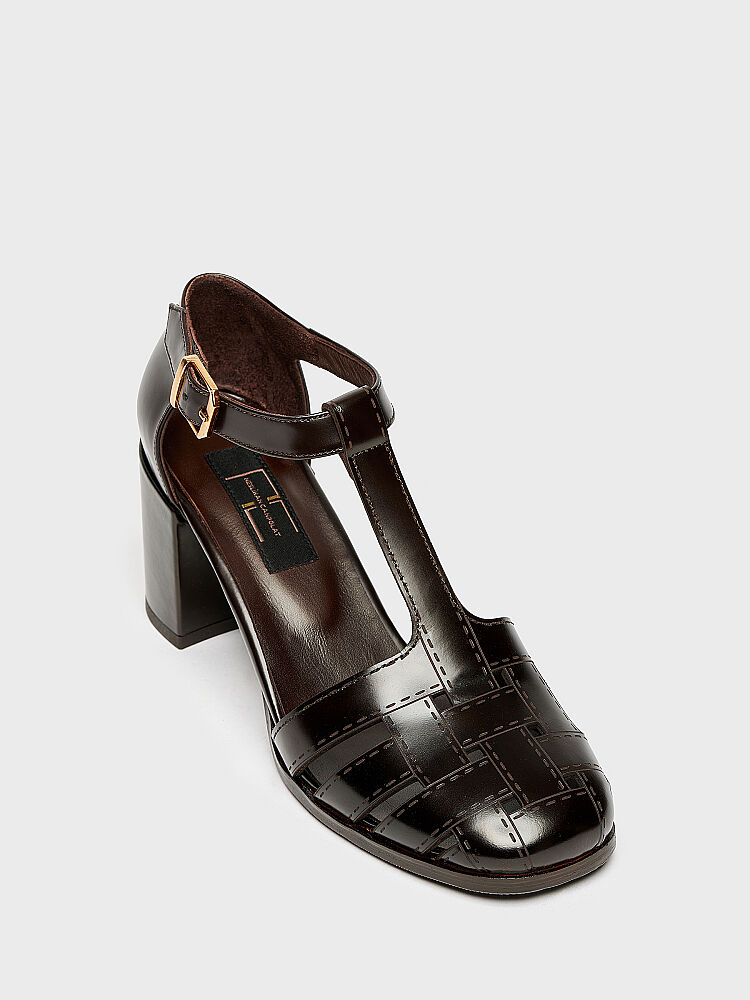 30142 KADIN TOPUKLU AYAKKABI KAHVE - 2